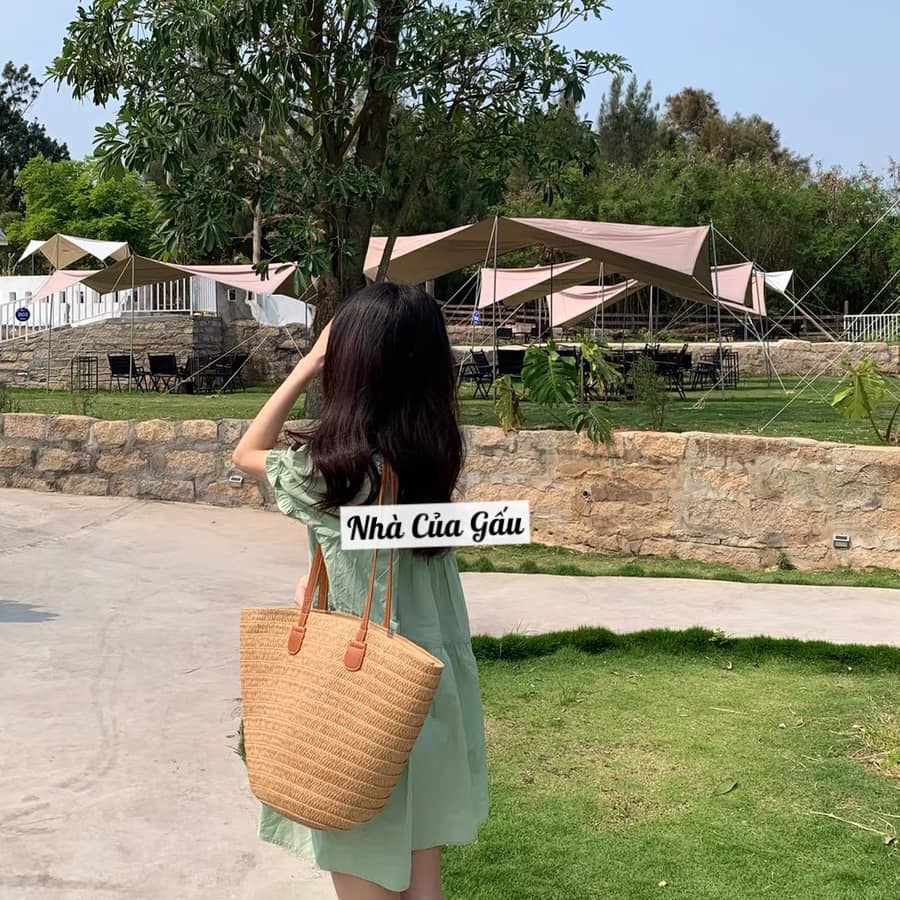 Túi cói đeo vai form TO xịn cực luôn