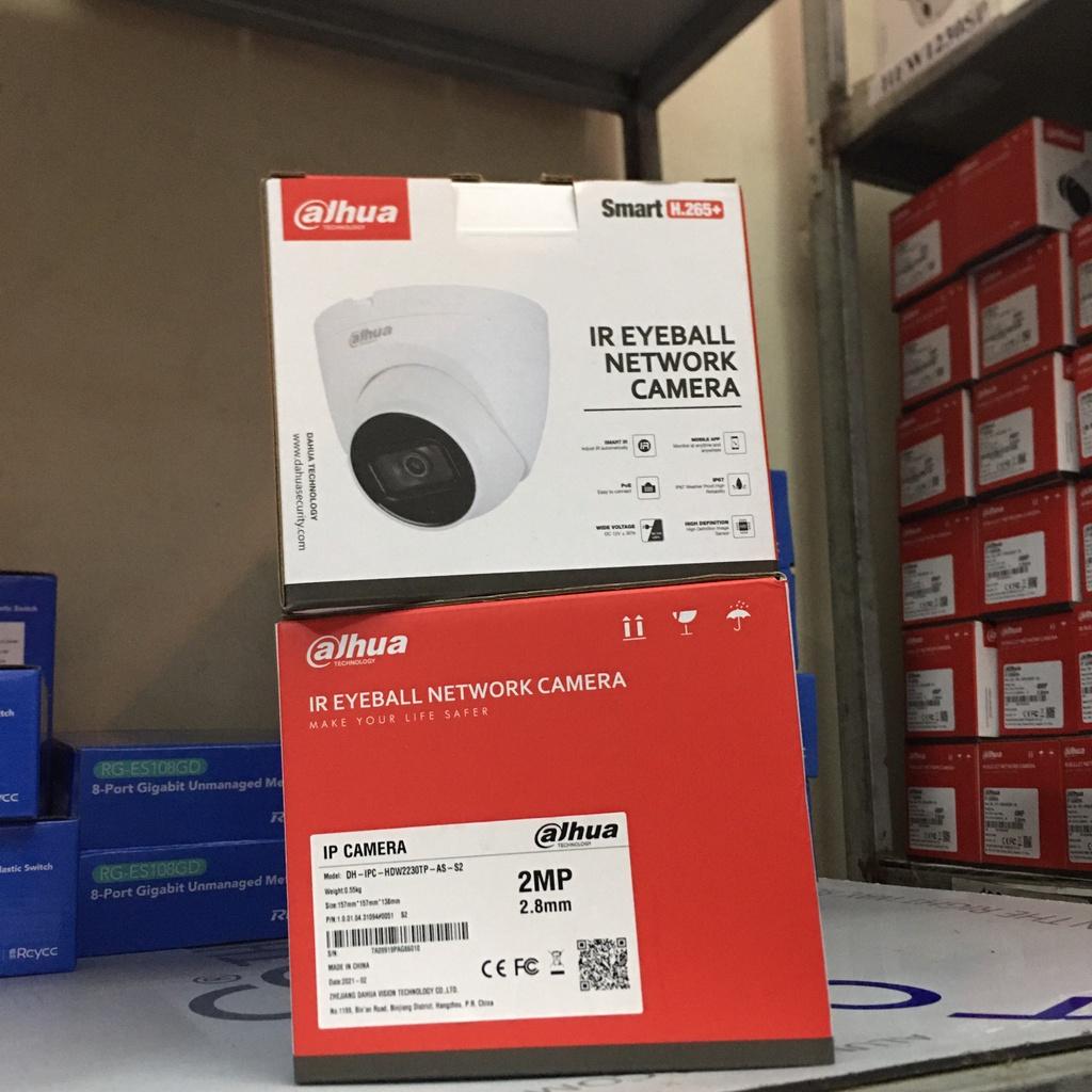 Camera IP bán cầu Dahua HDW2230TP-AS-S2 và, HDW2231TP, HDW2431TP, HDW2531TP, HDW2831TP-AS-S2 tích hợp Mic,IP67 - Hàng Chính Hãng