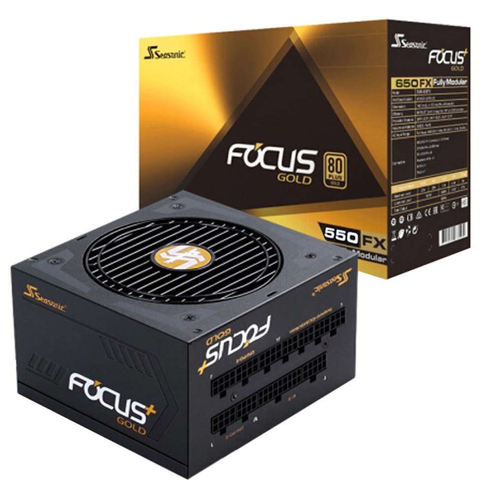 Nguồn Seasonic FOCUS PLUS FX-550 550W - 80 Plus Gold - Hàng Chính Hãng