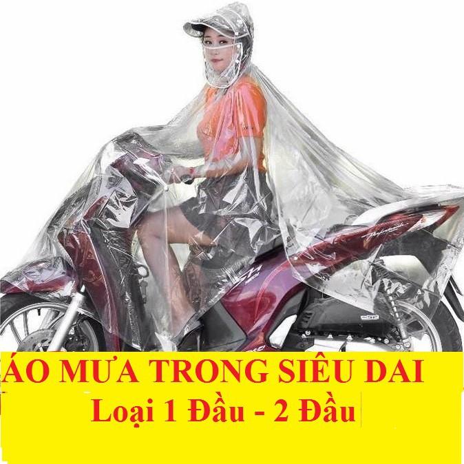 Áo Mưa Trong Siêu Dai 1 Đầu và 2 Đầu Loại 1