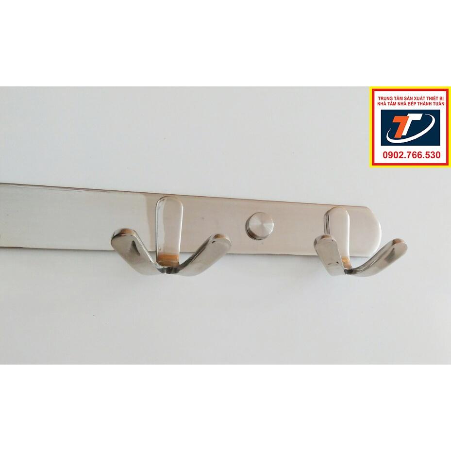 Móc áo 6 móc 2 chia inox SUS 304, TT-021