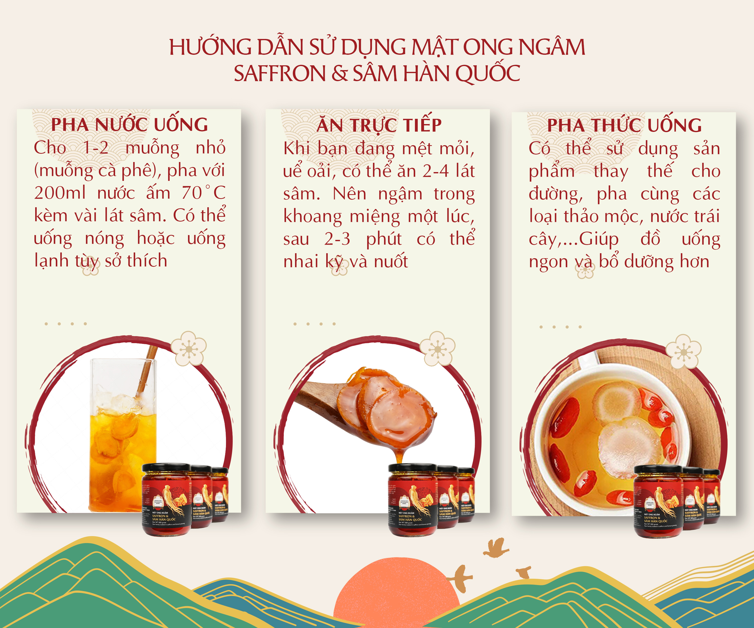 Sâm mật ong saffron Kingdom Herb chính hãng thượng hạng hộp 320g
