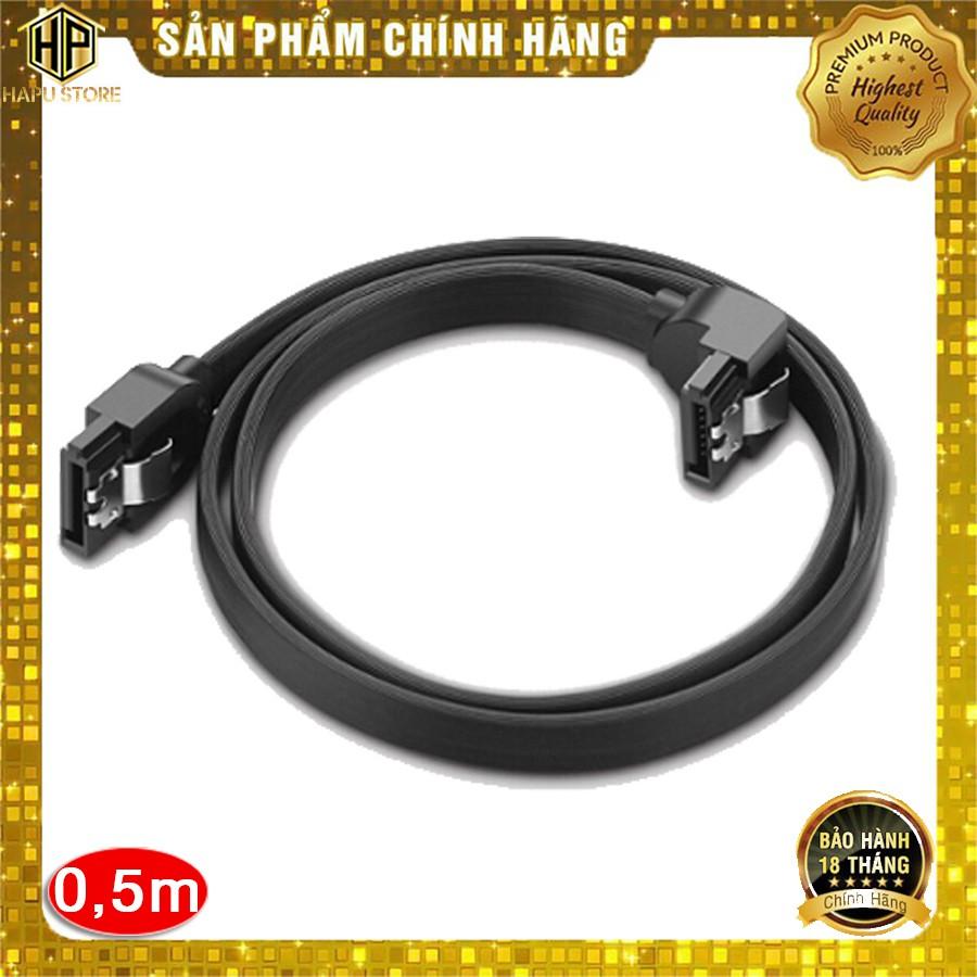 Cáp SATA 3.0 Ugreen 30797 dài 50cm đầu bẻ góc 90 độ - Hàng Chính Hãng