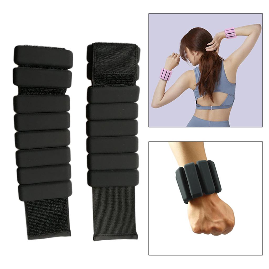 Ankle Wrist Weights Leg Arm Exercise Fitness Training Workout Walking Black