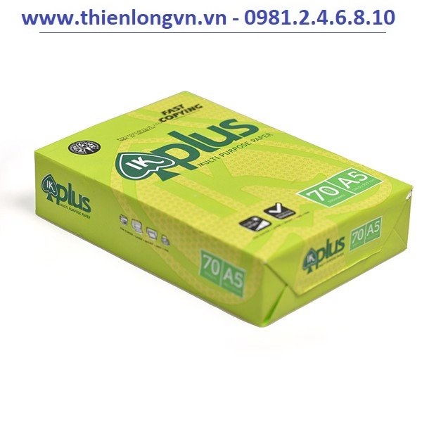 Giấy IK Plus khổ A5 định lượng 70 gsm