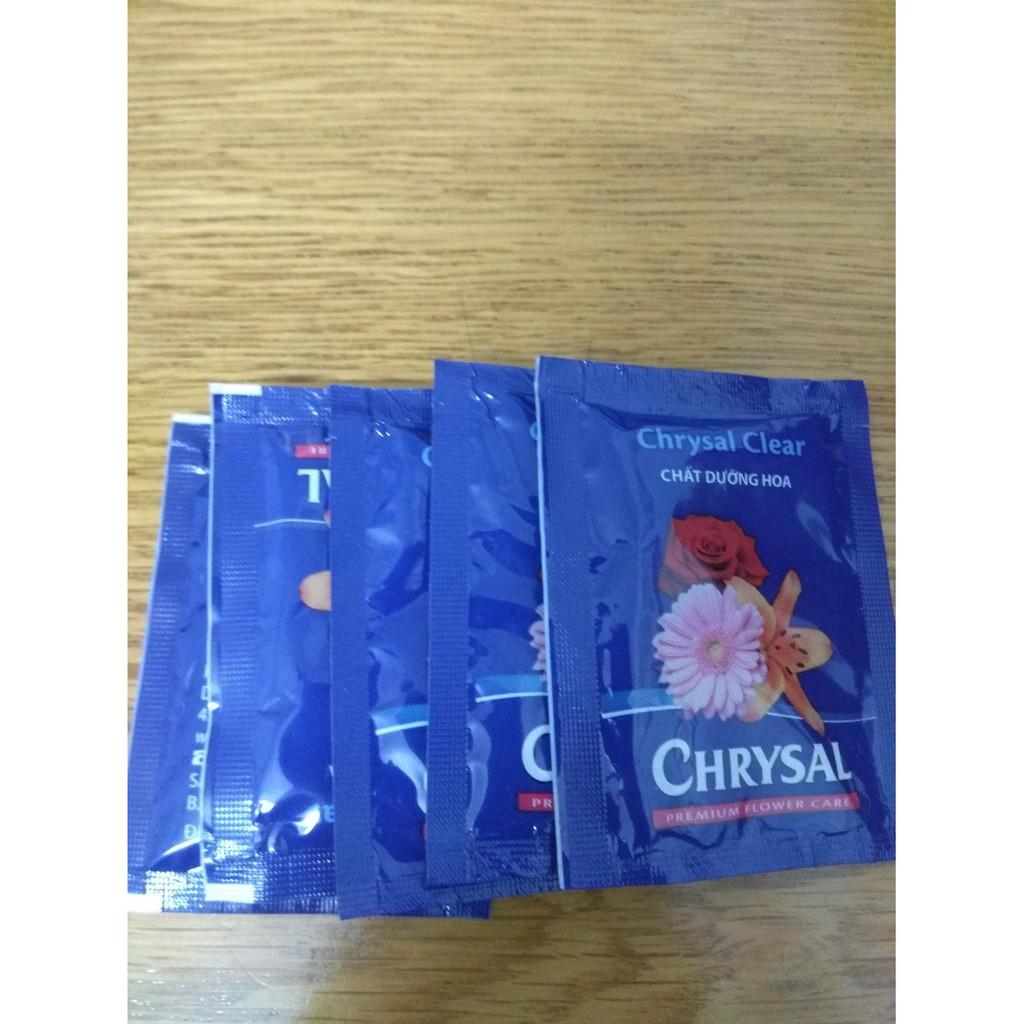 Combo 5 gói Chất dưỡng hoa lâu tàn Chrysal - gói 5 gram