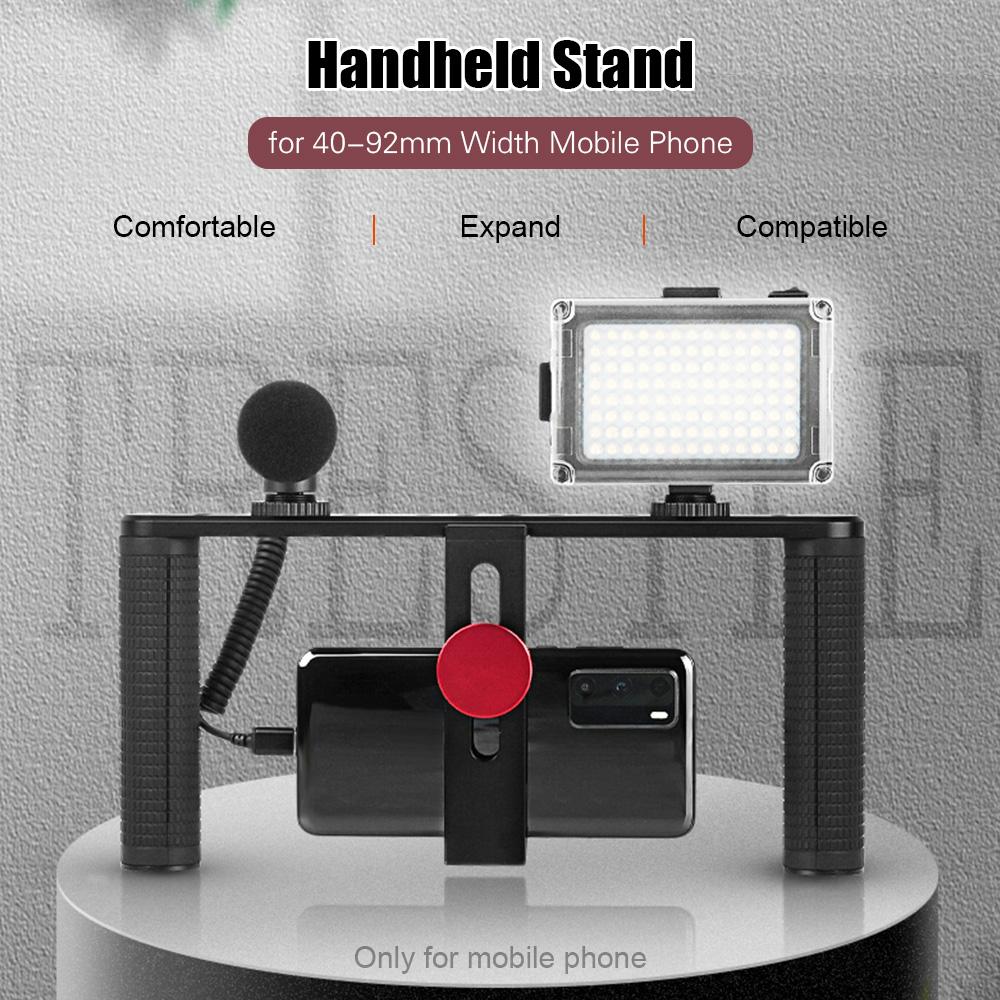 Tay cầm kép có đèn LED  mini hai màu 3200K-6400K Hợp kim nhôm