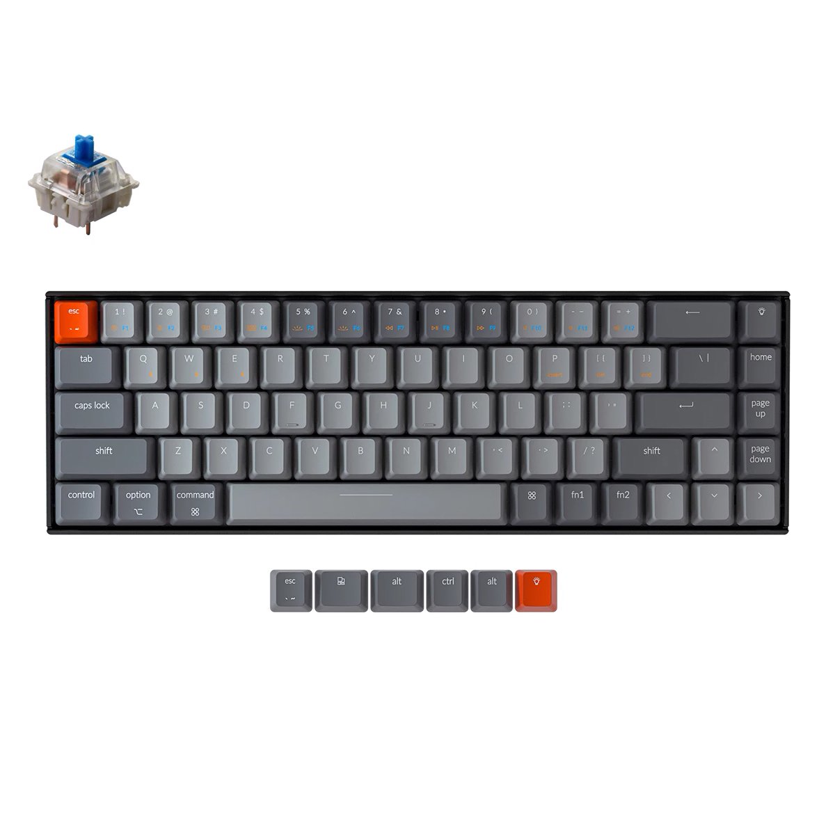 Bàn Phím Cơ Không Dây Keychron K6 - Bàn Phím Văn Phòng Và Chơi Game - Hàng Chính Hãng