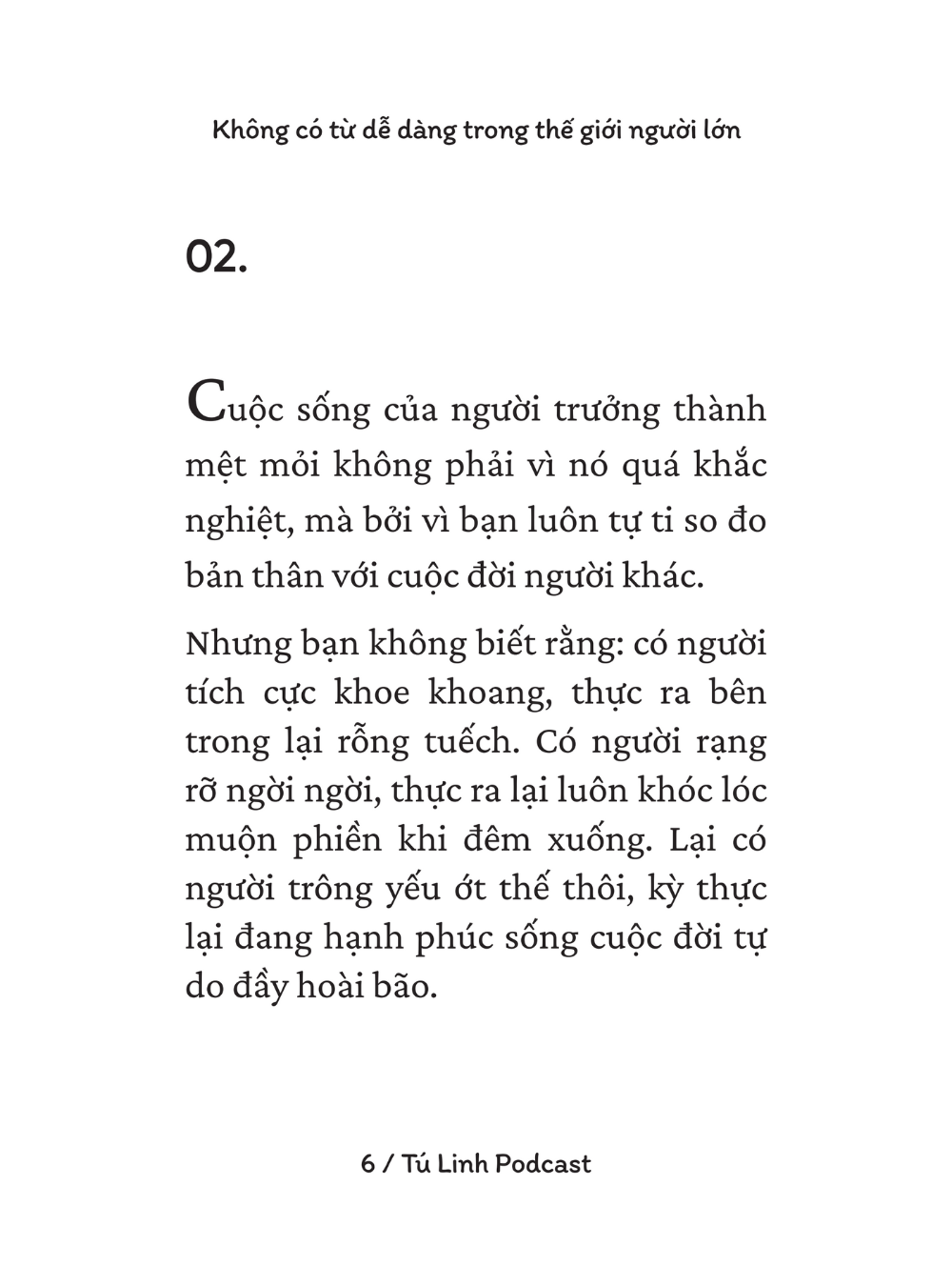 Không Có Từ Dễ Dàng Trong Thế Giới Người Lớn