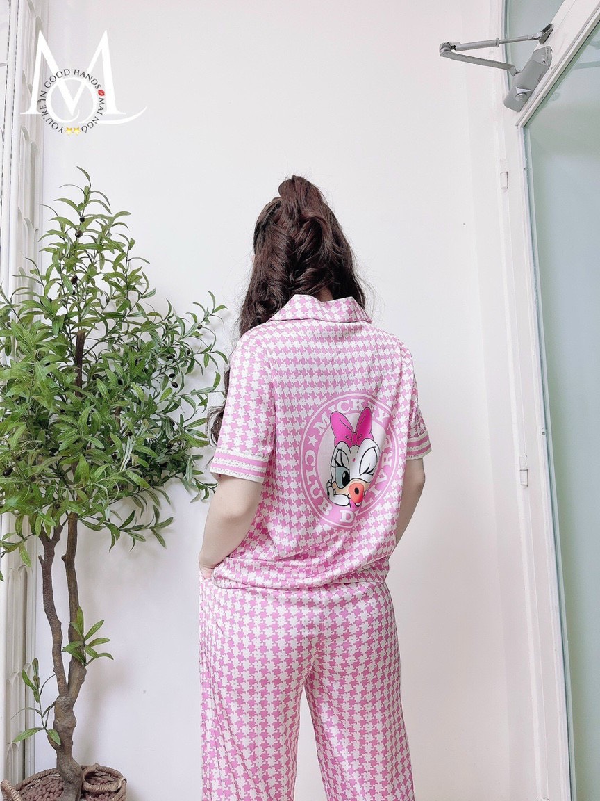 Đồ Bộ Lụa/Satin Pijama Quần Dài Mặc Ở Nhà Nữ - Bộ Ngủ Nữ Tiểu Thư Cộc Tay Mặc Mùa Hè, Thu Đông, Nhiều Mẫu Dễ Thương