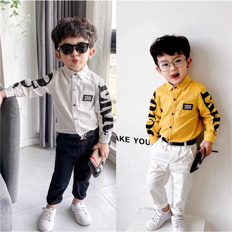 Set bộ áo đũi mềm quần kaki cao cấp cho bé trai