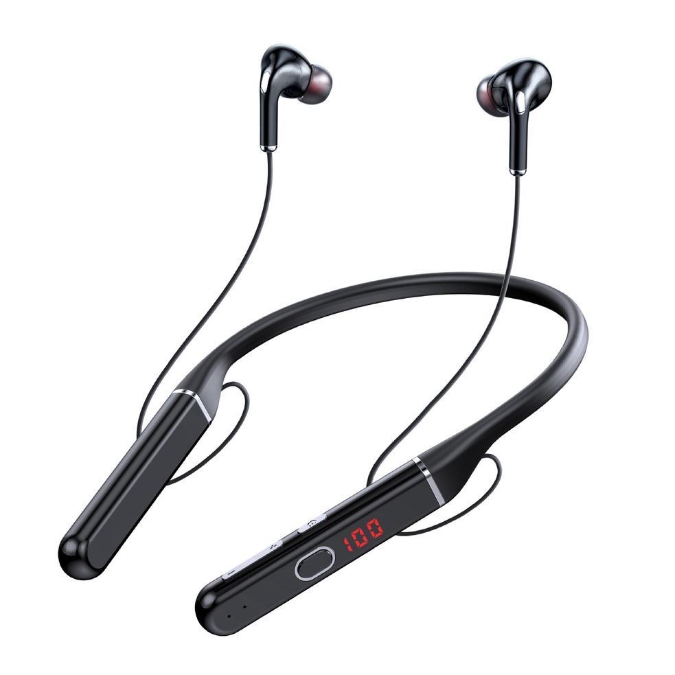 Tai Nghe đeo Cổ Tai nghe không dây âm thanh stereo 100 giờ có thẻ và micro tiện dụng