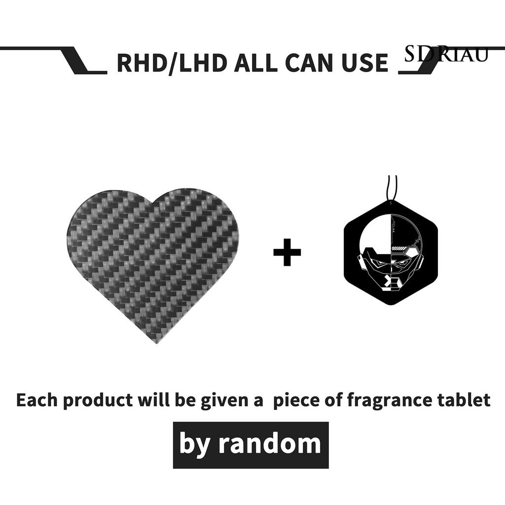 Miếng Dán Sợi Carbon Hình Trái Tim Trang Trí Cửa Xe Hơi
