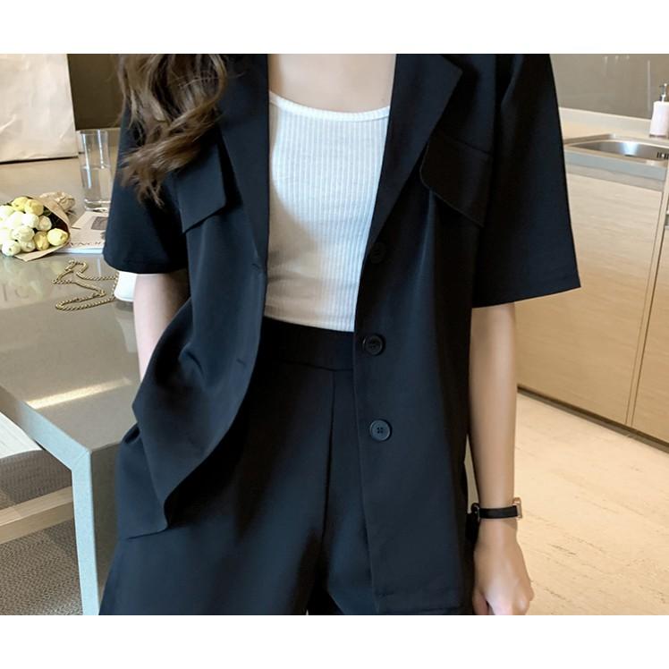 Set Áo Quần Big Size Cổ Vest Lụa Mềm Mịn Không Nhăn 2021