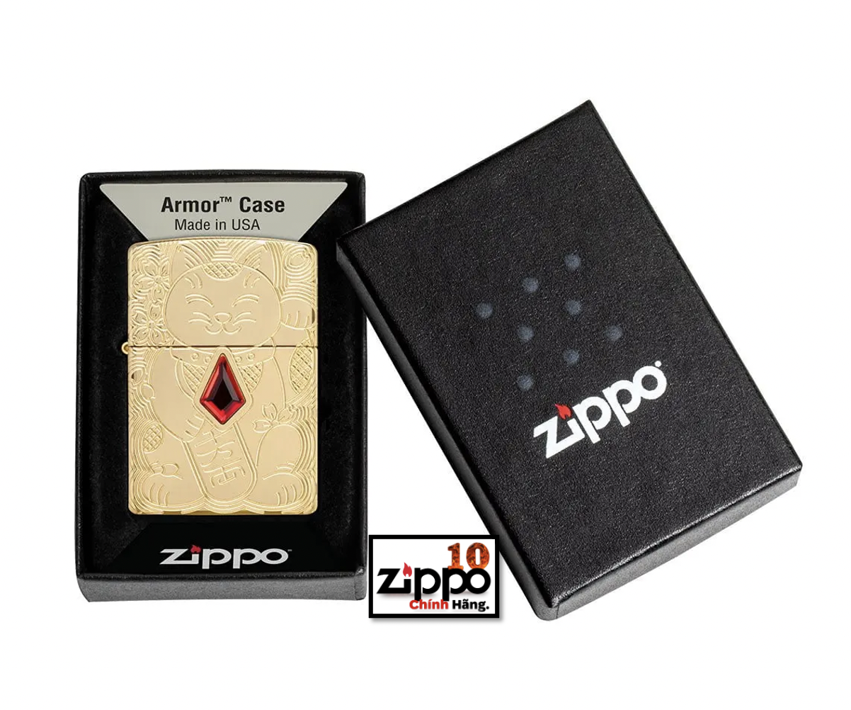 BẬT LỬA ZIPPO 49802 LUCKY CAT