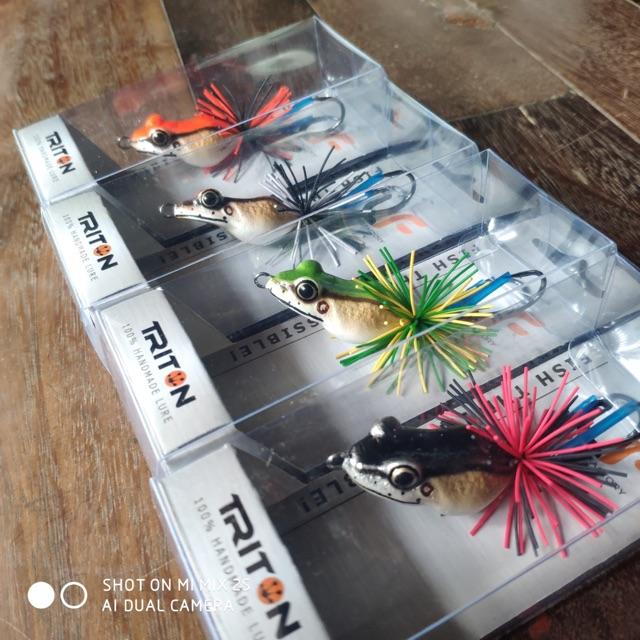 Mồi Giả Nhái Câu Lure Dạng Gỗ Cao Cấp