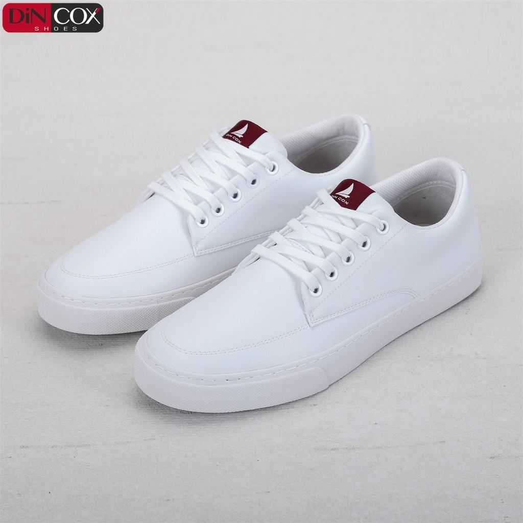 Giày Sneaker Da Nam DINCOX D06 Thể Thao, Năng Động Full/White