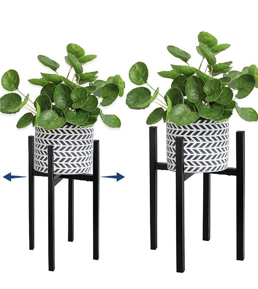 Đế đôn chậu cây thông minh bằng sắt sơn tĩnh điện, có thể thay đổi chiều rộng và chiều cao của đôn