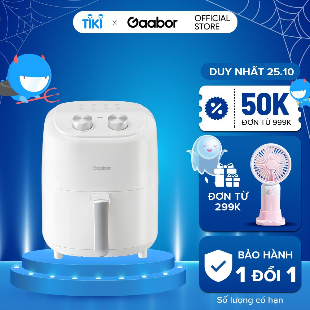 Nồi chiên không dầu GAABOR GA-M4A01 dung tích 4L công suất 1200W điều khiển cơ học - Hàng chính hãng