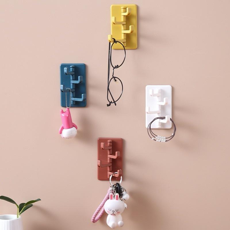COMBO 03 Móc treo chữ nhật 4 chấu Dán Tường chắc chắn