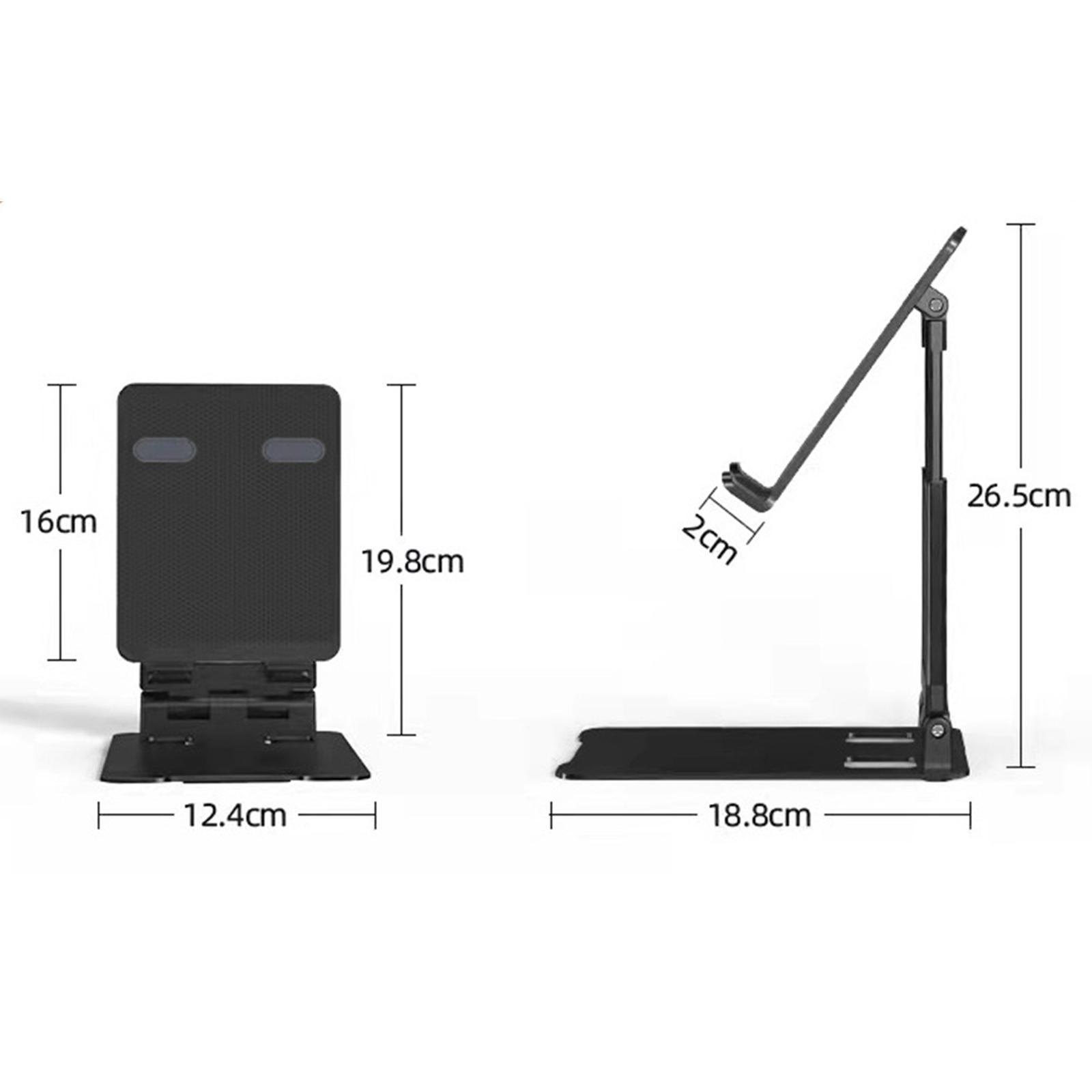 Tablet Stand Foldable Desktop Multi-Angle Portable Cradle Adjustable Holder Desktop
