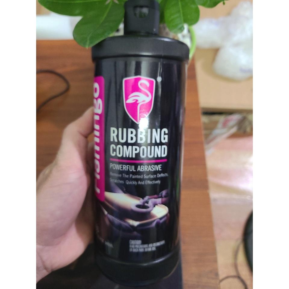 Xi Đánh Bóng Sơn Vỏ Xe Bước 1 Flamingo RUBBING COMPOUND F050 - BÌNH 946ml