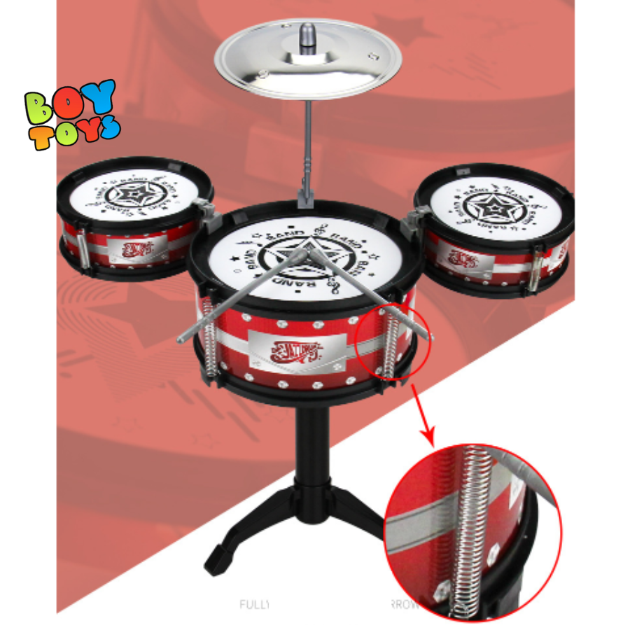 Trống Jazz Drum bộ đồ chơi 3 trống giúp bé phát triển tài năng âm nhạc