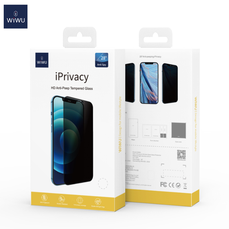 Kính Cường Lực Chống Nhìn Trộm WiWU iPrivacy Dùng Cho iPhone 11 / iPhone 12 / iPhone 13 - Hàng Chính Hãng