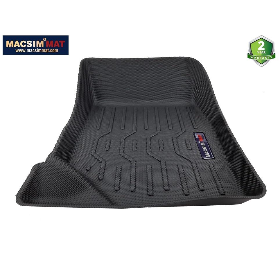 Thảm lót sàn xe ô tô Peugoet 2008 Nhãn hiệu Macsim chất liệu nhựa TPV cao cấp màu be - 2 hàng ghế