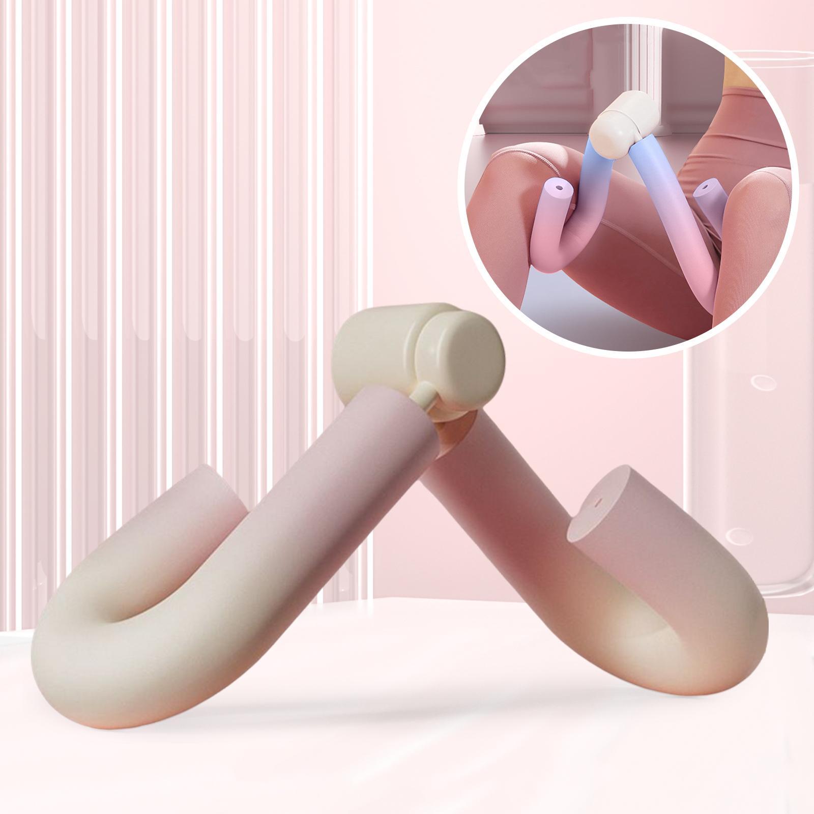 Hip Trainer Inner Thigh Exercise Tool Gear Pink and White