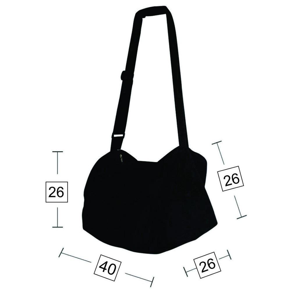 TÚI TOTE ĐEO CHÉO TRỐNG SIU TO CÓ KHÓA KÉO & TÚI CON VẢI CANVAS MỀM PHONG CÁCH ULZZANG ĐỂ ĐƯỢC SÁCH ĐỒ THOẢI MÁI