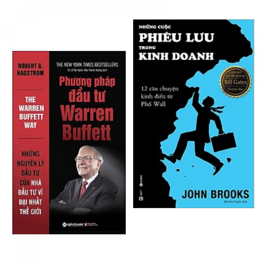 Combo Phương  pháp đầu tư Warren Buffett + Những  cuộc phiêu lưu trong kinh doanh -Tặng kèm bookmark PD