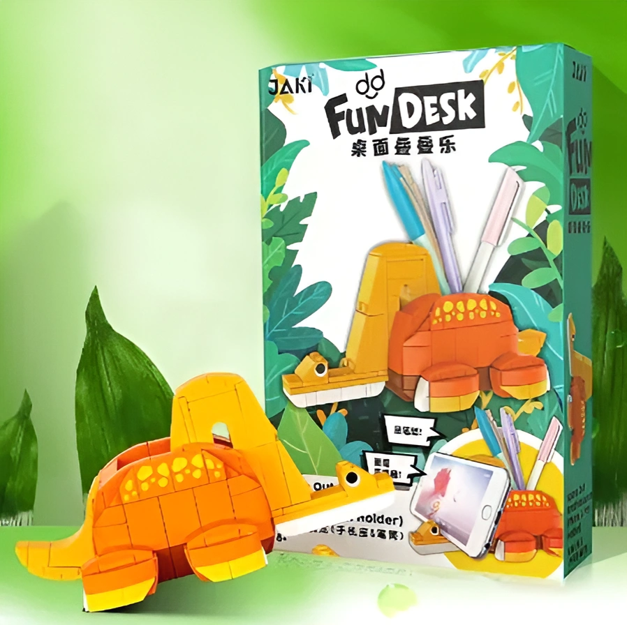 Đồ Chơi Lắp Ráp Xếp Hình Hột Bút Khủng Long T-REX Đa Công Năng Giá Đỡ Điện Thoại, Tranh Ảnh, Dụng Cụ Học Tập Với 200+ PCS