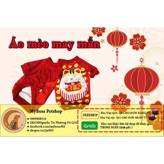 Áo mèo may mắn cho chó mèo