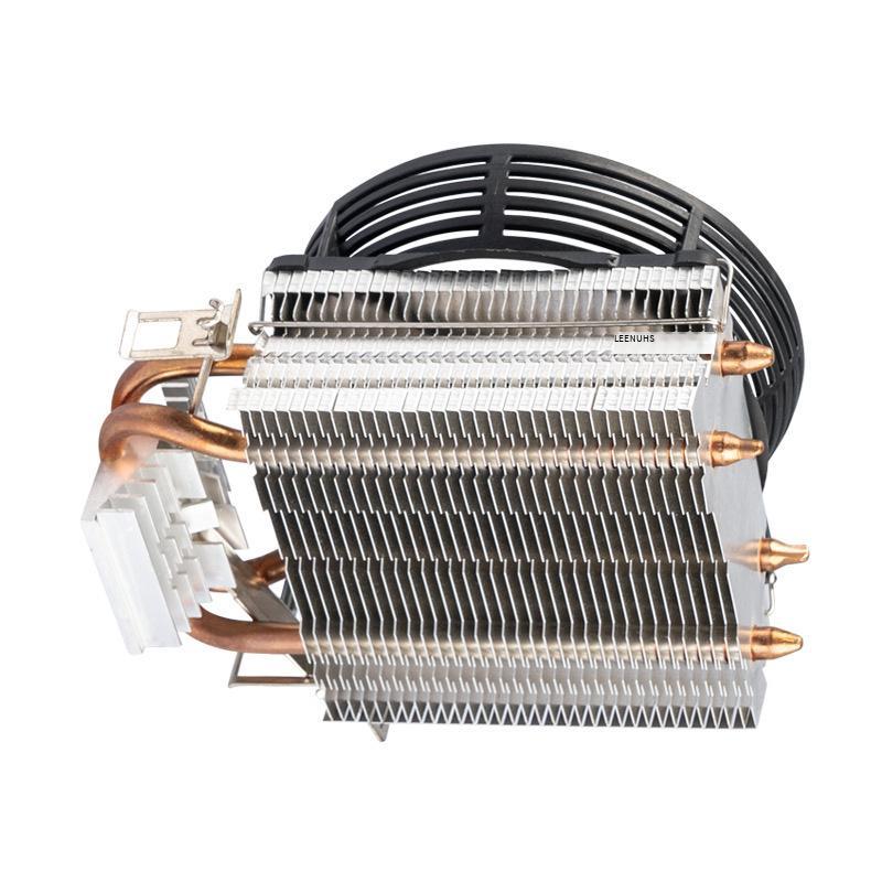 Ưu đãi đặc biệt bộ vi xử lý CPU máy tính W-X1 ống đồng kép RGB quạt tản nhiệt thích hợp cho bộ tản nhiệt nền tảng intel/1366