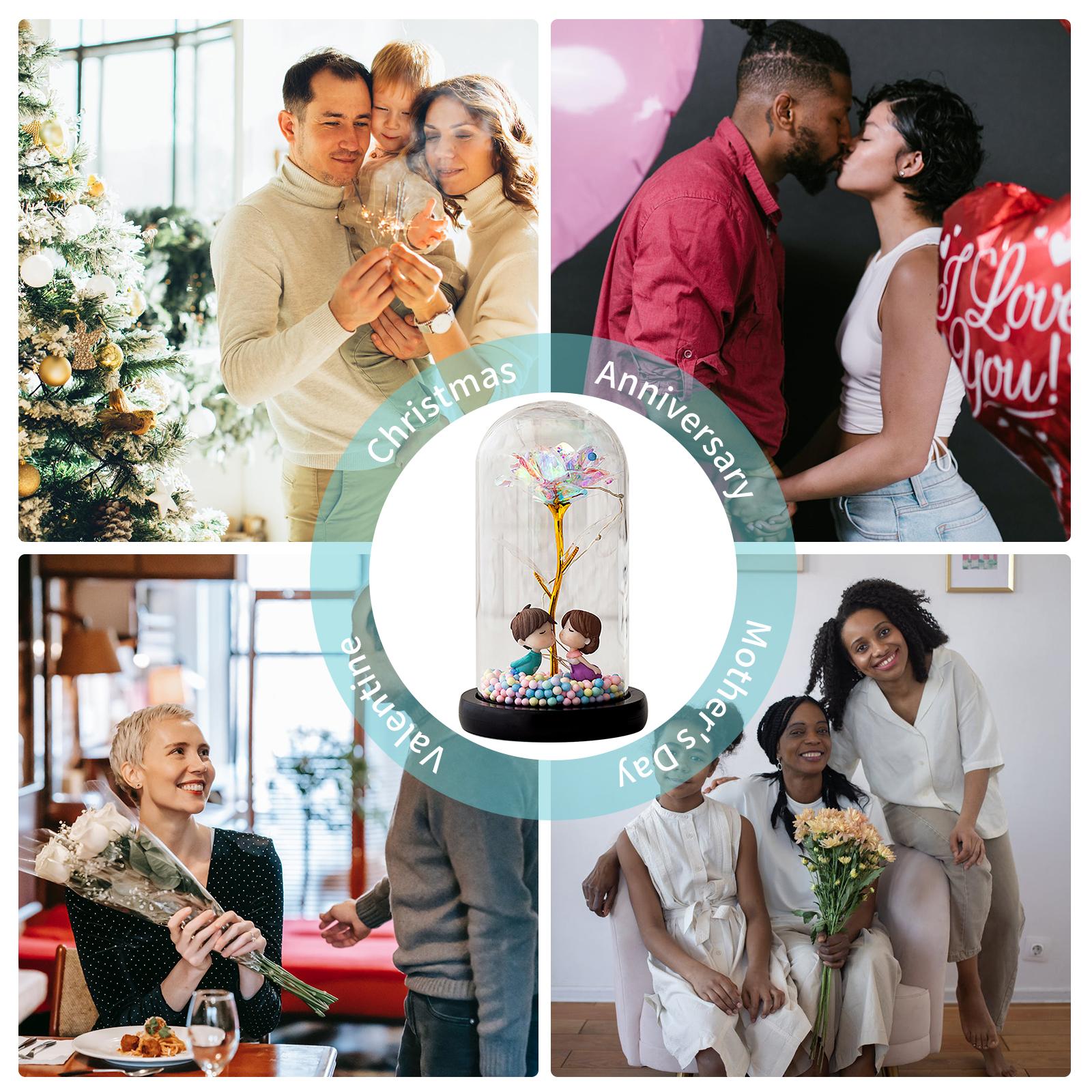 Đèn Led Hoa Hồng Trong Thủy Tinh Có Thể Làm Quà Tặng Mẹ Hoặc Bạn Gái