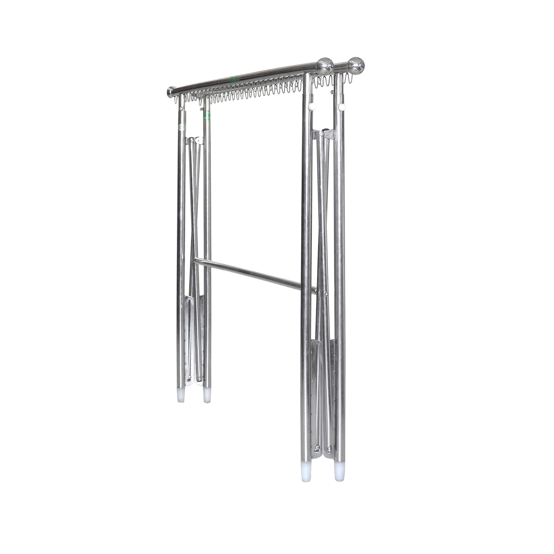 GIÁ PHƠI ĐỒ XẾP 2 NHÁNH INOX DUY LỢI (Qùa tặng 20 móc áo)