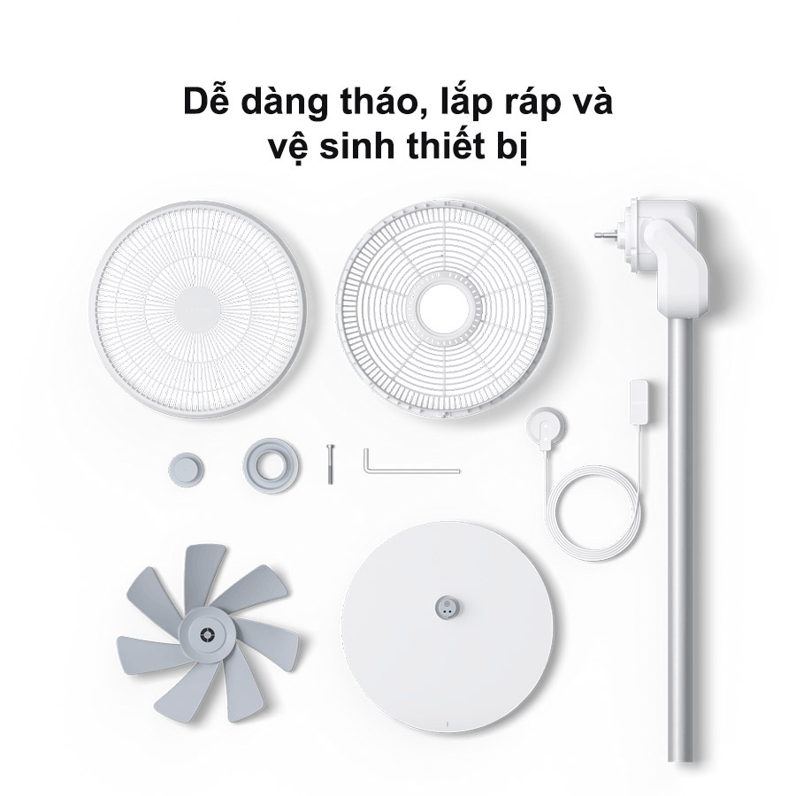 Quạt Tích Điện Đối Lưu Xiaomi Smartmi  Gen 3 Pro Circulation Fan 【 Xoay 3D ◆ Dùng 40h Liên Tục ◆ AI Thông Minh】 - Hàng Nhập Khẩu