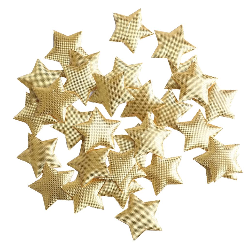100PCS GOLDEN GLITTER STAR CONFETTI SPRINKLE HANGING CEILING WEDDING DECOR