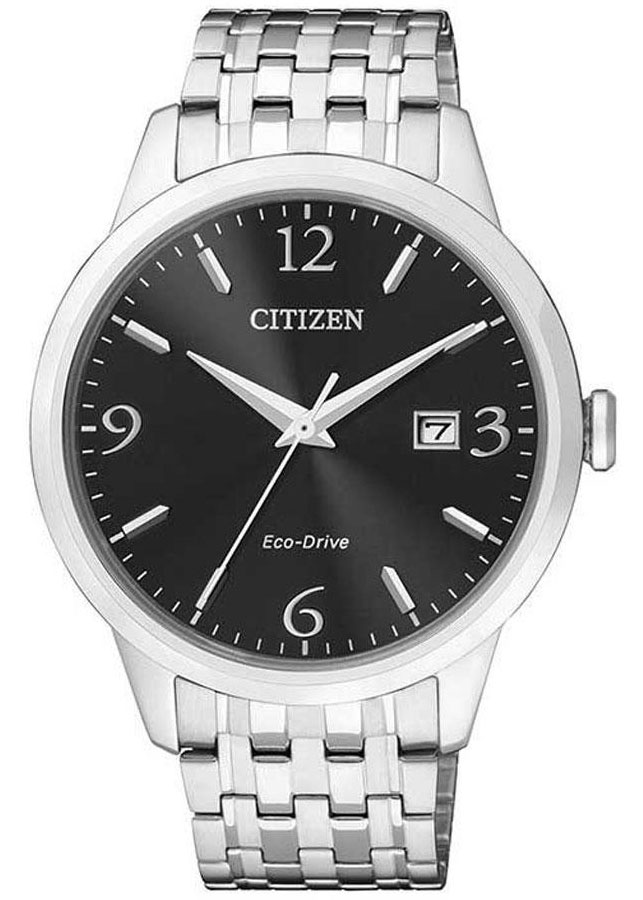 Đồng Hồ Nam Citizen Dây Thép Không Gỉ BM7300-50E - Mặt Đen