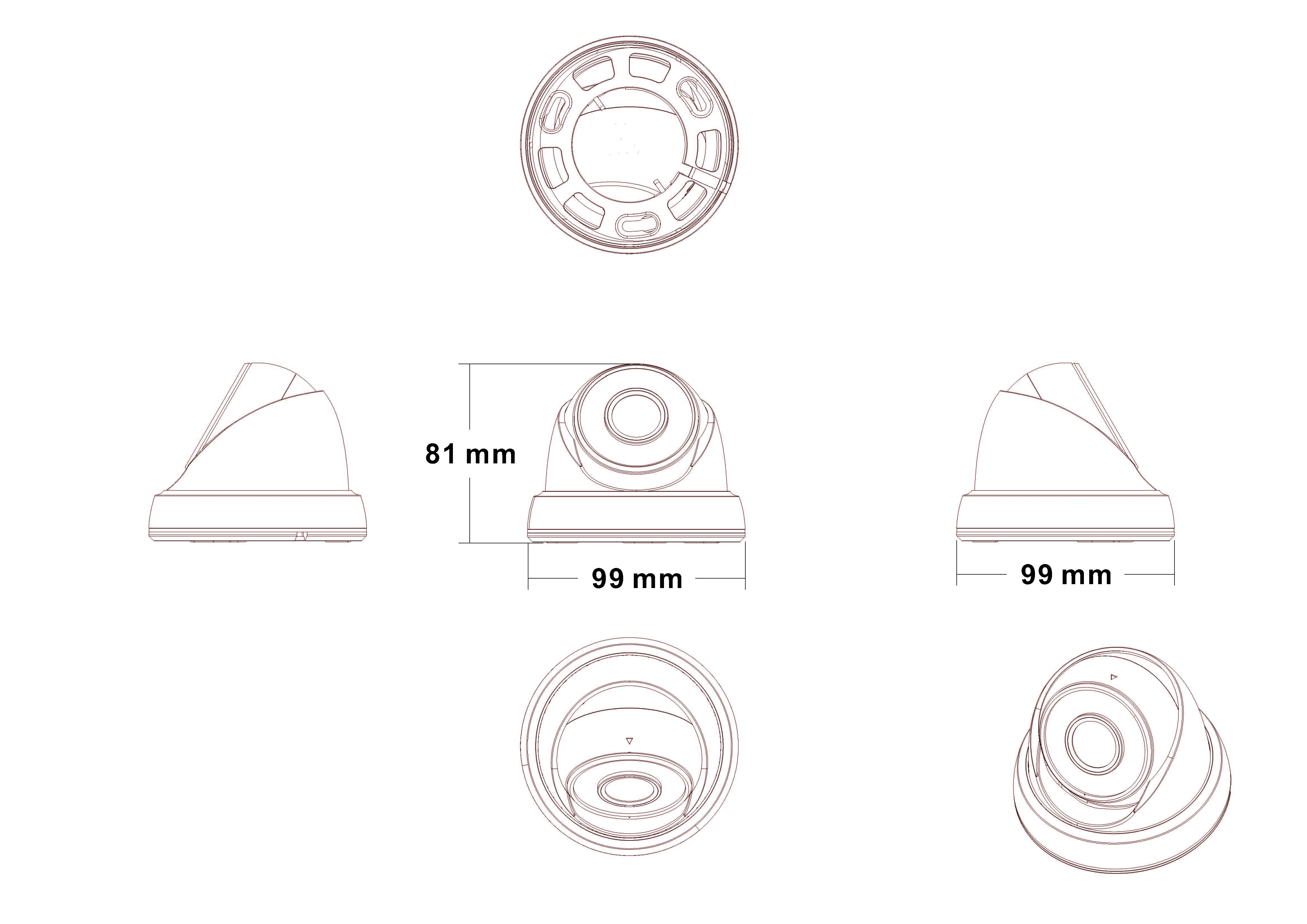 Camera bán cầu hồng ngoại 20M. công nghệ 4in1 2.0MP Longse. LIRDLATHC200F Hàng chính hãng