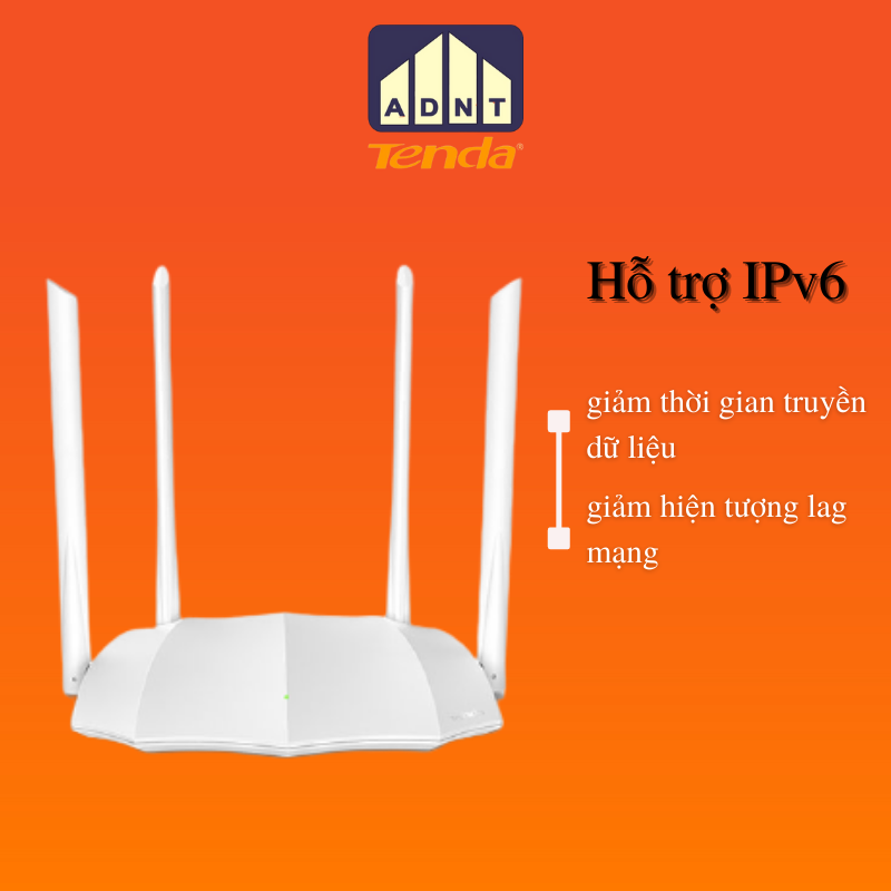 Bộ phát wifi chuẩn 1200Mbps Wireless Router AC5 Tenda hàng chính hãng