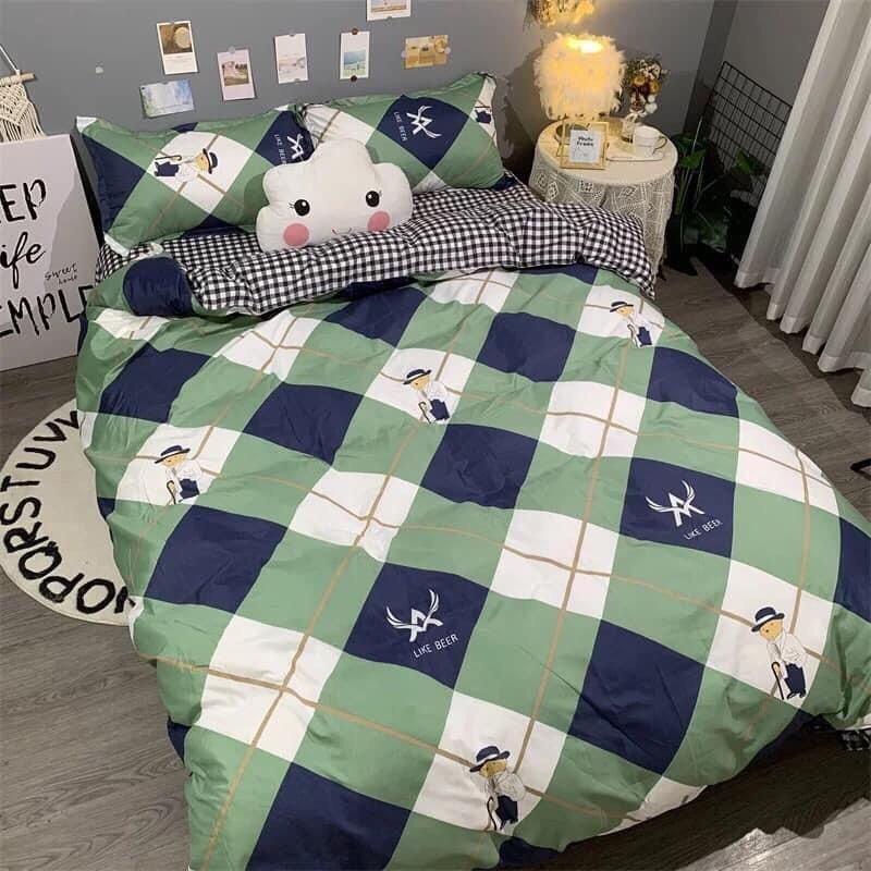 Bộ Chăn Ga Gối Cotton Poly Set 4 Món Hàng Nhập Khẩu