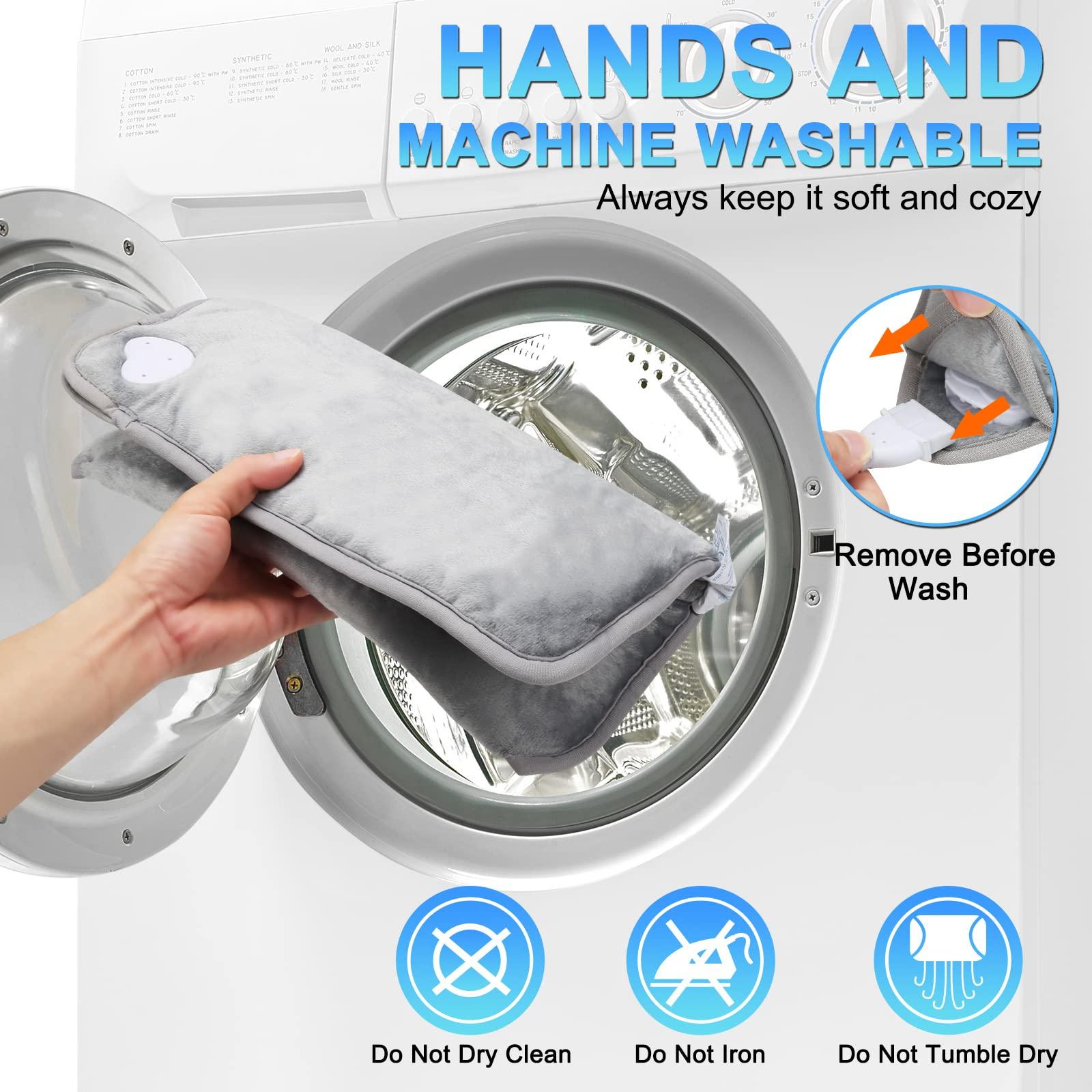 Gối ấm và gối sưởi ấm hơn, bao tải chân điện với 6 mức nhiệt độ và 4 chức năng thời gian hutdown, bảo vệ quá nhiệt 60 ° C, tự động tắt, máy giặt có thể giặt được 50W