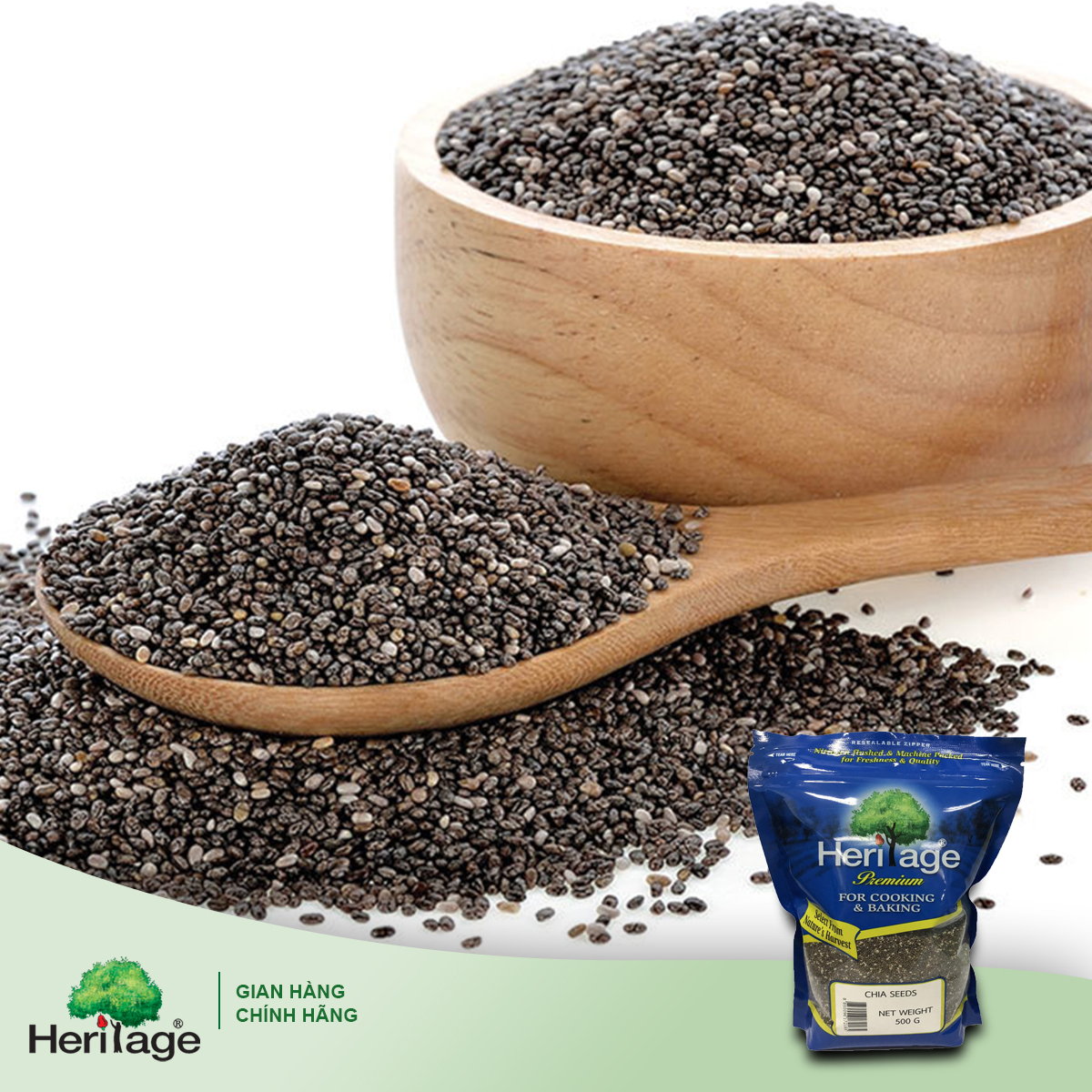 HẠT CHIA HERITAGE THÁI LAN 500G - CHIA SEEDS