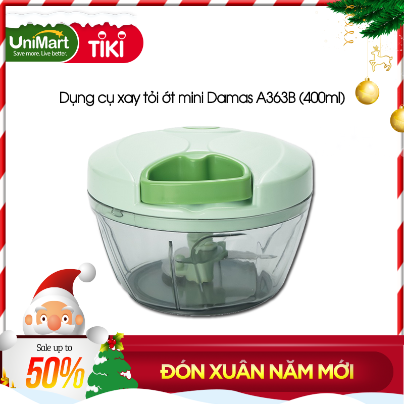 Dụng Cụ Xay Thịt , Nghiền Tỏi Ớt Cầm Tay Damas - Thao Tác 1 Chạm Dễ Dàng Tiện Lợi - Bảo Hành Chính Hãng - Hàng Nhập Khẩu
