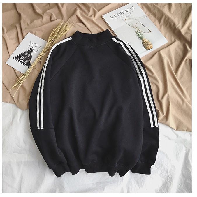 Áo sweater kẻ tay (unisex nam nữ đều mặc được)
