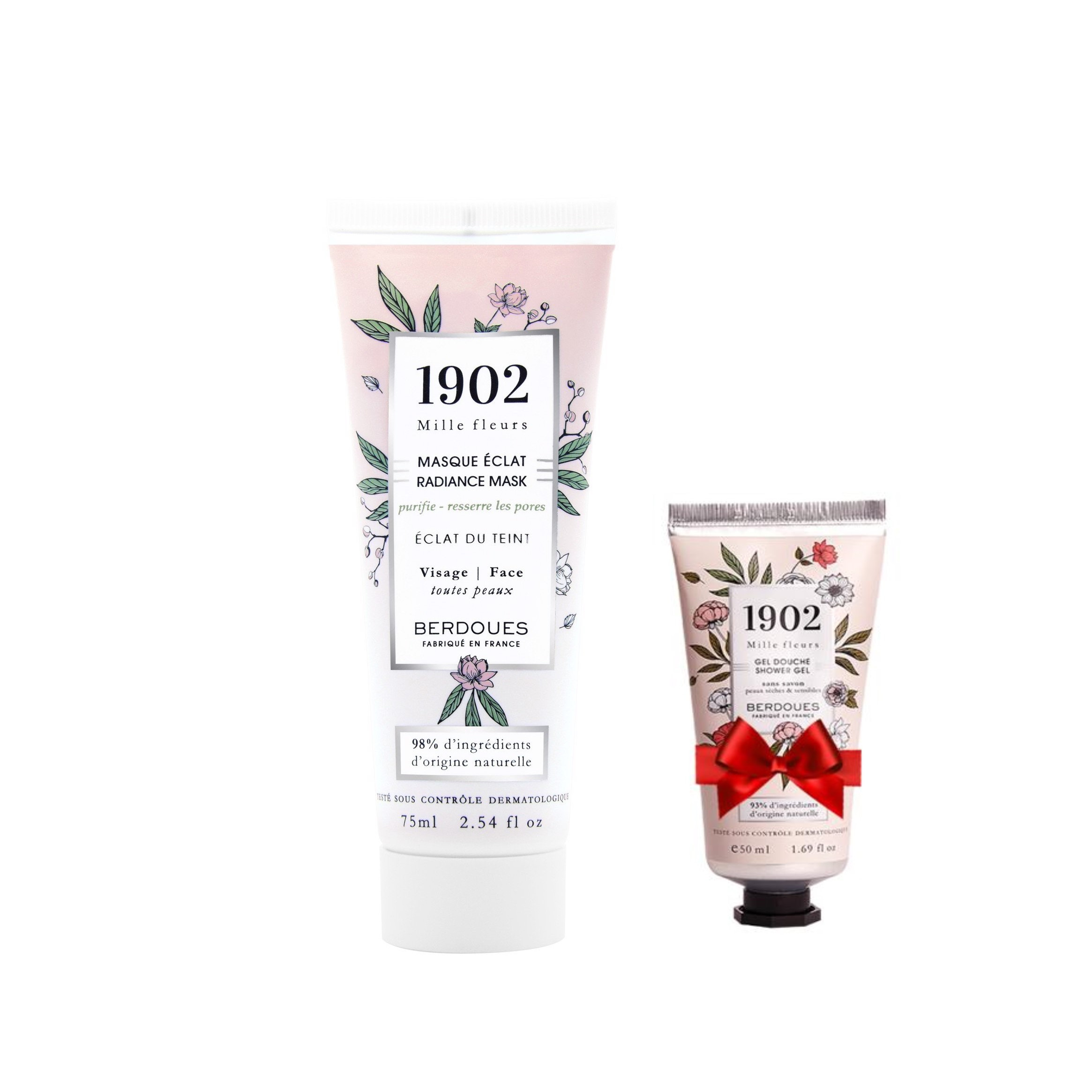 Mặt nạ trắng sáng da hương nước hoa Berdoues 1902 Mille Fleurs Radiance Mask 75ml + Tặng Kèm 1 Sữa Tắm Berdoues 1902 Shower 50ml