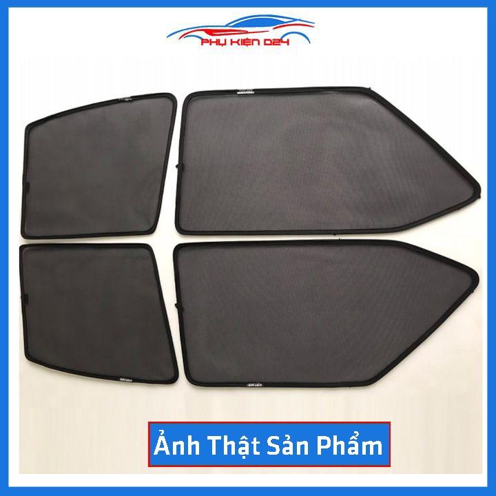 Bộ 4 rèm chắn nắng nam châm Fortuner 2017-2018-2019-2020 khung cố định chống tia UV