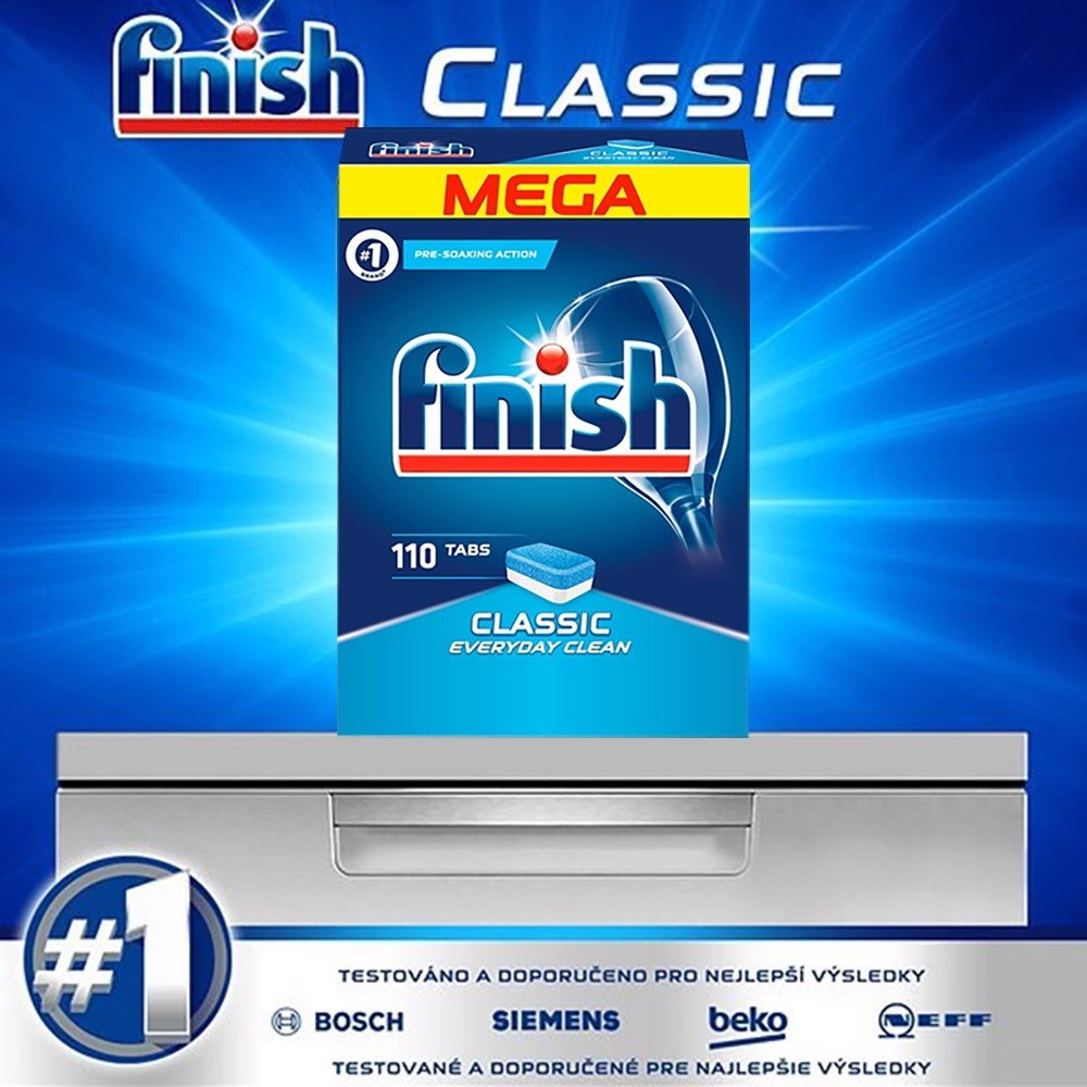 Viên rửa chén Finish Classic 110 viên